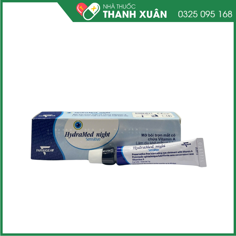 HydraMed Night Sensitive giúp làm dịu, giảm khô mắt